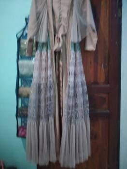 Product Review of Ghalya Dress Versi 2 Satin Silk Lapis Tile mix brokat Payet || RONAACHRISS from t**3 0