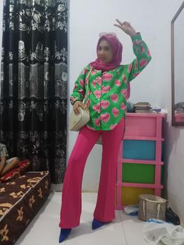 Product Review of [VM} - Vanesha Margaretta - 516 Celana Cutbray Scuba (Best Seller) / Scuba Pants / Celana Cutbray HW Melar Panjang Wanita from Y**a m**i 1