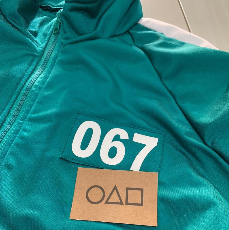 jaket squid game 2 bisa request nomor dan logo 2