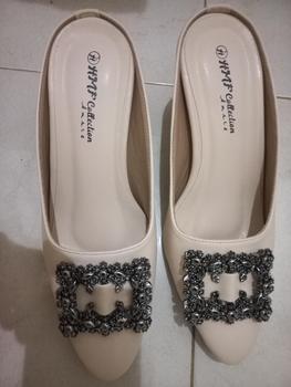 Product Review of HMF Yuiko High Heels Mules Wanita 7 cm AR08 from N**a L**a 0