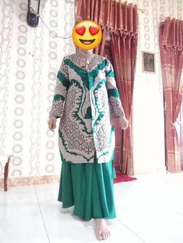 Product Review of Tunik Kancing terbaru modern dress, Pakaian muslim wanita lengan panjang tunik batik Katun Nyaman from M**S W**👣 0