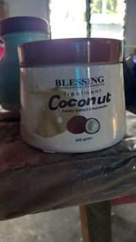 Product Review of BLESSING Hair Mask Treatment 500 Gr | Masker Rambut | Hair Care Mask | Hair Treatment with Coconut Perawatan from A**e 0