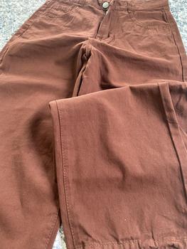 Product Review of Quần Kaki Nữ Ống Rộng Lưng Cao Dáng Suông Màu Nâu 522.6 from m** n**n k**c n** 1