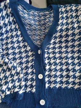 Product Review of Cardigan Houdstooth Autumn Semi Crop Outer Sweater from l**y 2