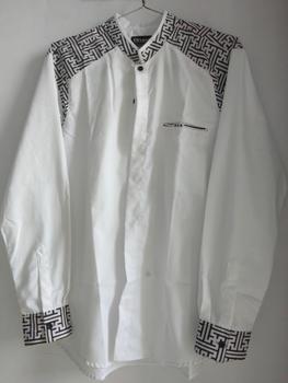 Product Review of Baju Koko El Rumi Araseo Lengan Panjang Kombinasi Batik Putih Kain Katun - Pria, Muslim from !**\ 0