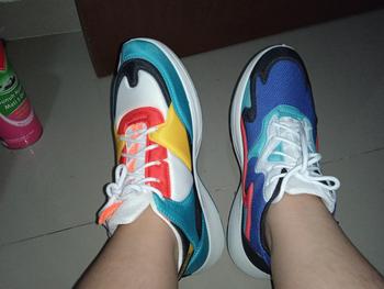 Product Review of Larocking - Zavyr Biru Kuning | Sepatu Sneakers Running Gym Shoes Abu Outdoor from R**A 0