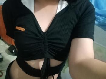 Product Review of Áo kiểu DÂY RÚT giữa giả yếm from n**n c**h t** ** 0