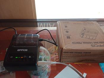 Product Review of Eppos EP5813 Mini Mobile Printer Thermal Bluetooth 58mm Portable RPP02N EP 5813 Print Struk PPOB Mokapos Qasir Pawoon EP-5813 Baterai Hitam Paper Label from D**u l**z 0