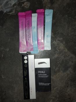 Product Review of FEALI Paket Bundle Hemat [ 3 Pcs ] Best Seller - ( Feali Multicolor 2in1 Lipstik, Feali Eyeliner Stamp 2in1, Feali Eyebrow Powder) from m**t 0
