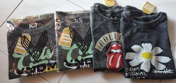 Product Review of Vendom Kids Baju Kaos Anak Washet Laki-Laki / Perempuan Unisex Umur 1-12 Tahun Bahan Cotton 30S Katun Santai Polos Hitam from n**i 0