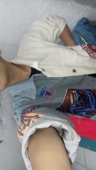 Product Review of AMR Original - Half White 5359 - Jaket Jeans Boyfriend Dream from i** 1