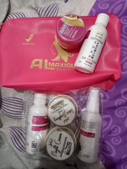 Product Review of Almaxiglow paket glow Instan brightening/almaxiglow paket whitening from D**i c**m 0