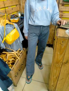 Product Review of Sevins - Highwaist Kulot jeans Light Grey from N**4 0