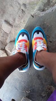 Product Review of Larocking - Zavyr Biru Kuning | Sepatu Sneakers Running Gym Shoes Abu Outdoor from L**6 1