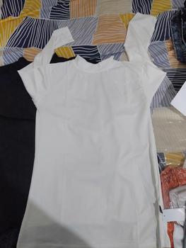 Product Review of Manset baju Jumbo Lengan Panjang Kerah Turtleneck Dalaman Melar Nyaman Spandex Wanita Lembut Atasan Kaos Polos from L**i 0