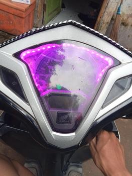 Product Review of Lampu Variasi Motor LED DRL Elastis Kedip - running otomatis | Lampu Alis | Lampu Alis Spedometer Motor Universal from 𝐌**🪐 0