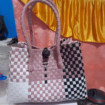 Product Review of Tas Anyaman Wanita Jally Premium XL Muat 10kg Bisa Tambah Nama from r**i 0