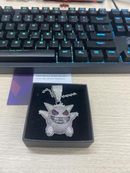 Product Review of Dây chuyền Mặt Gengar Pokemon (Dây xoắn + Dây tennis Loại 2) from y**. s** 0