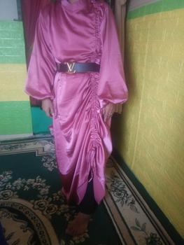 Product Review of andini dress (READY STOK) silk dress pemium velvet satin dress gaun bridesmaids dress serut silk simple kekinian maxmara dress lamaran dress kondangan dress jumbo bigsize upsize from x** 1