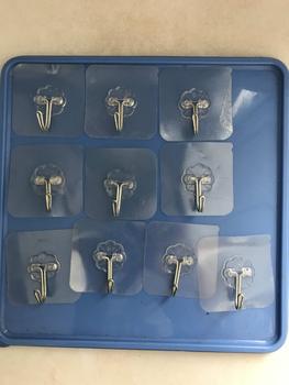 Product Review of PUSAT17 GANTUNGAN TEMPEL HOOK AJAIB GANTUNGAN DINDING KAIT MAGIC SERBAGUNA KAMAR MANDI DAPUR / HANGER from E**🇨 0