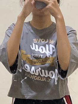 Product Review of OLIVE CROP TOP T-SHIRT COTTON COMBED Baju Atasan  Kaos  Wanita from b**i 0