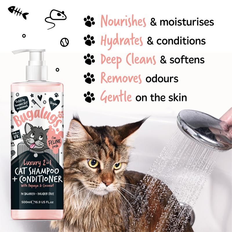 Bugalugs Cat 2 in 1 Shampoo + Conditioner 2