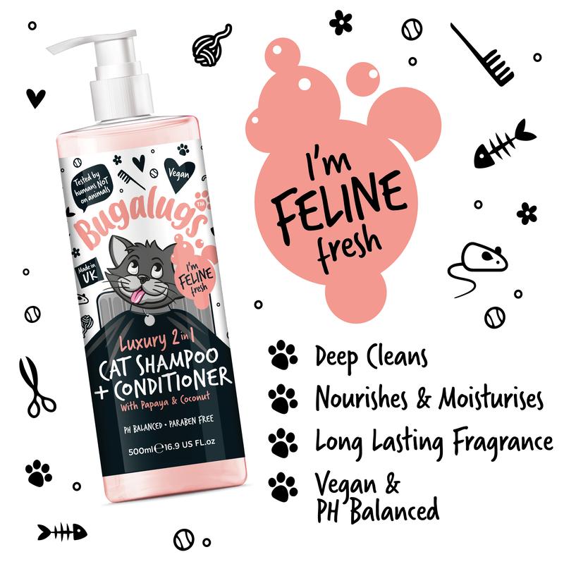 Bugalugs Cat 2 in 1 Shampoo + Conditioner 1