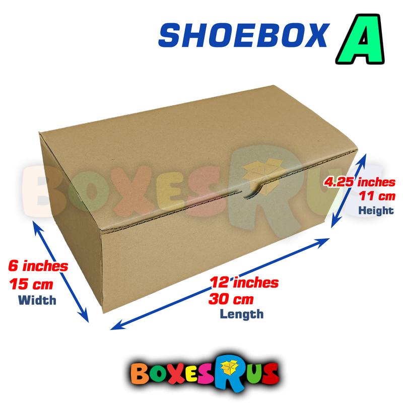 Corrugated Shoe Box 3 Sizes available Sandals Flipflops Big Shoe ...