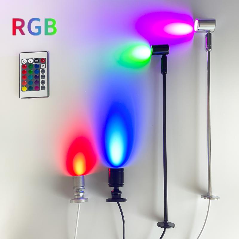 Product Introduction of LED RGB Led Spot Light USB 5V Dimmable Mini Ceiling Spotlight 3W Surface Mounted Cabinet Showcase Doll House Jewelry Lamp 20