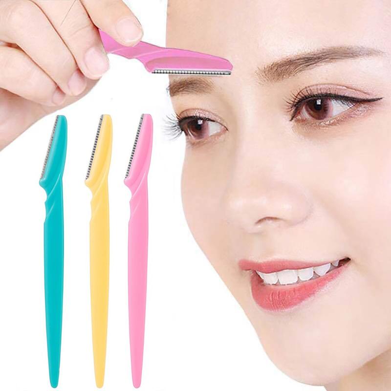 3Pcs Eyebrow Razor Portable Eyebrow Trimmer Women Face Razor - TikTok ...