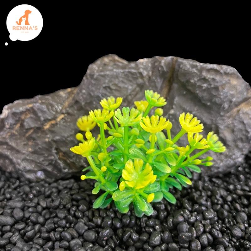 Renna's Aquarium Decor Fish Tank Decor Plastic Fake Flower Fish Decor Seaweed Betta Fish Accessories 4
