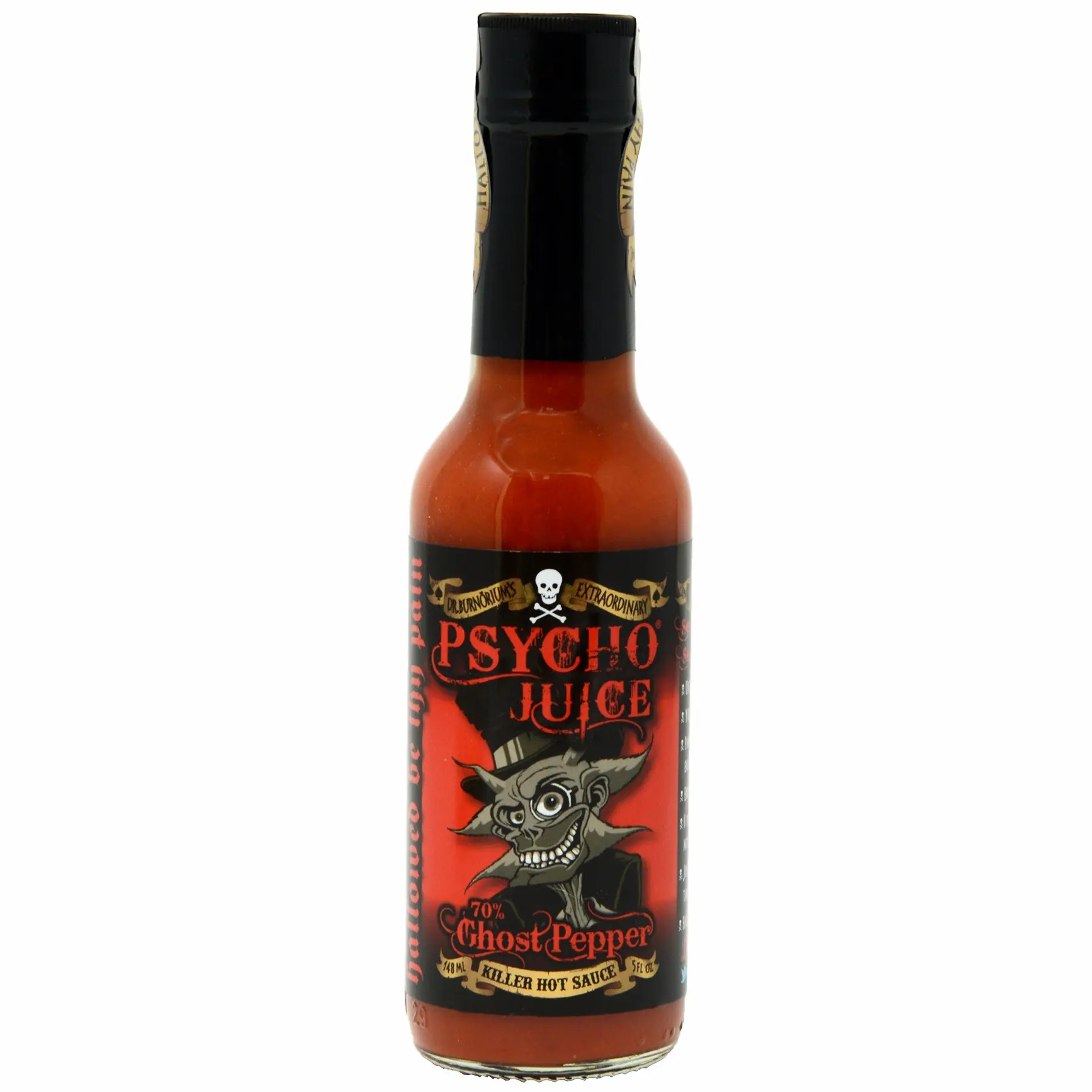 PSYCHO JUICE 70% Ghost Pepper Hot Sauce