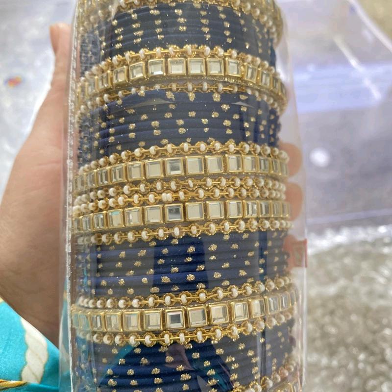 Kundan Bangles Set, Indian Bangles for Women, Wedding Bangles Set in Different Colours 2