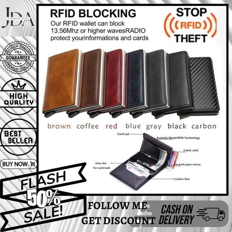 100% High Quality Credit Card Holder RFID Blocking Wallet Slim - TikTok ...