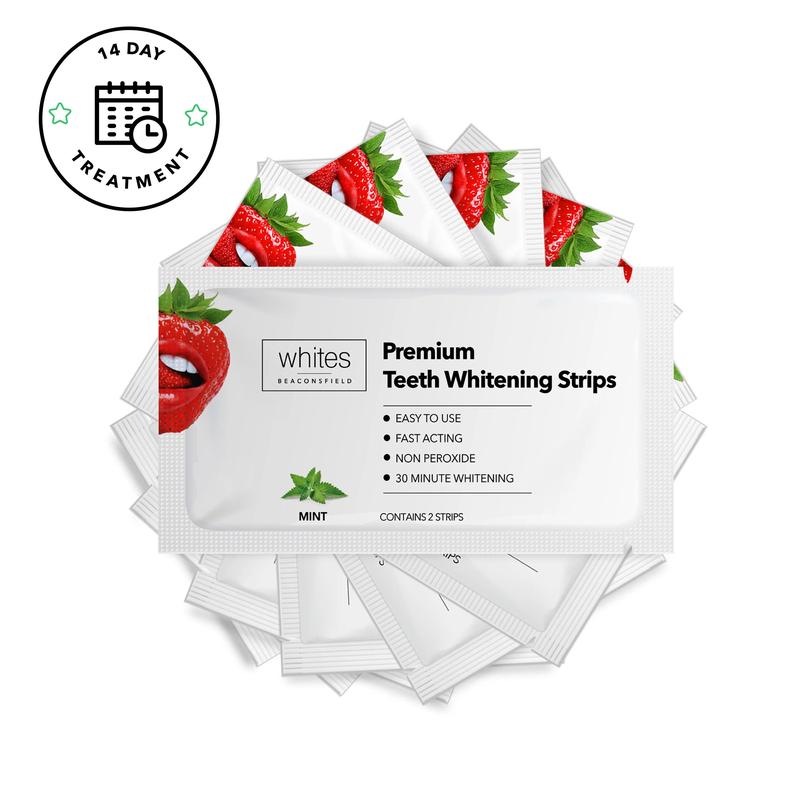 [Free Shipping] Teeth Whitening Strips, 28 Strips (14 Day Treatment) Non Peroxide, Sensitivity Free, Vegan 2