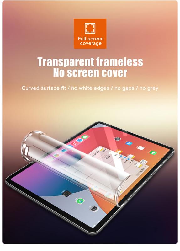 Product Introduction of Phim Hydrogel, dành cho iPad Air 4 10.9, iPad Pro 11 2022, Air 5 cho iPad 10.2, 9th 8th 10.5 9.7, Mini 6 4 5, Bảo Vệ Màn Hình Lỏng 18
