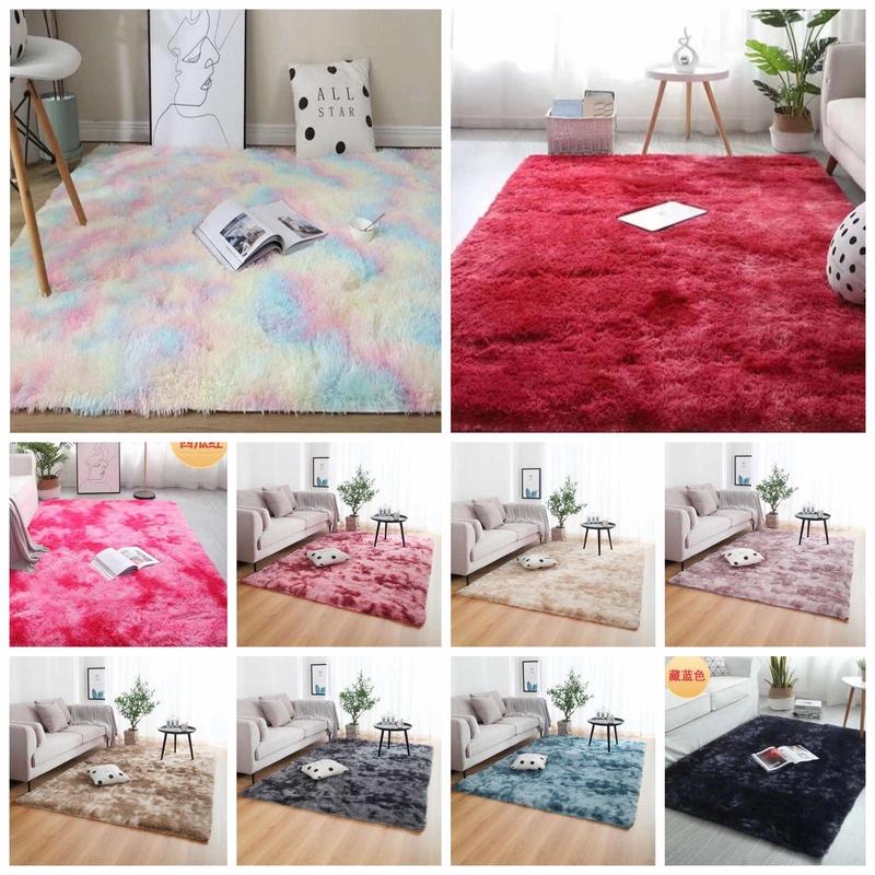 150x180cm Anti-Skid Fluffy Rugs Shaggy Area Rug Dining Room Bedroom ...