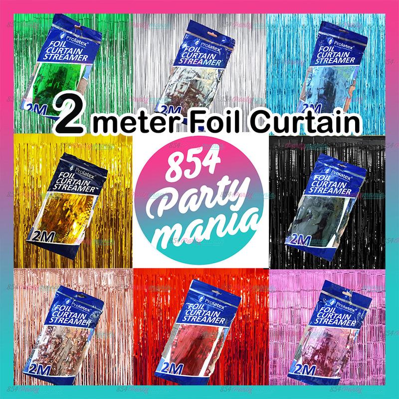 2 METER Foil Curtain Streamer square foil balloon backdrop - TikTok ...