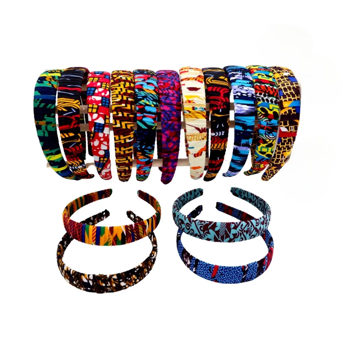 Hard headband 1 inch wide headband African print