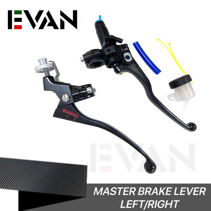 UNIVERSAL BRAKE MASTER 1 SET/ LEFT OR RIGHT CHOICES FOR ANY MOTORCYCLE ...