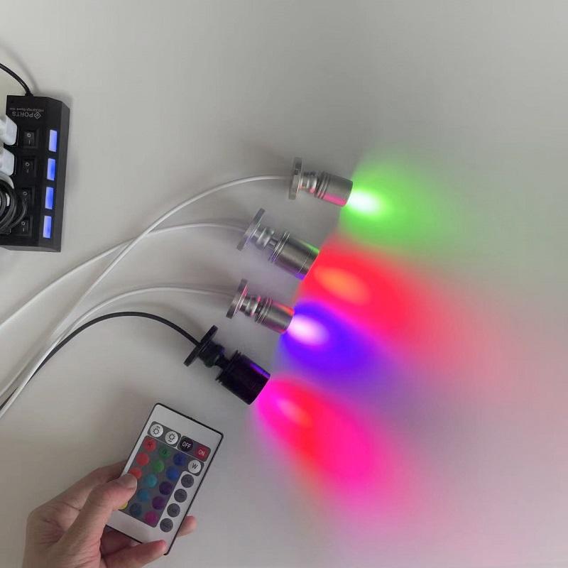 Product Introduction of LED RGB Led Spot Light USB 5V Dimmable Mini Ceiling Spotlight 3W Surface Mounted Cabinet Showcase Doll House Jewelry Lamp 21