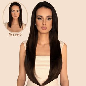 Lorna Synthetic One Piece 24 Inch Straight Clip in Hair Extensions