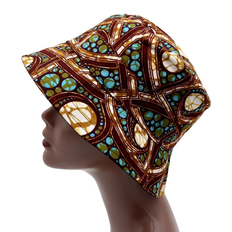 Product Introduction of African print bucket hat , sun hat reversible Striped Baseball Cap Baseball Cap Baseball Cap Winter Winter Winter Summer Polka Dot Cotton Silk Plain Floral Beret Striped 29