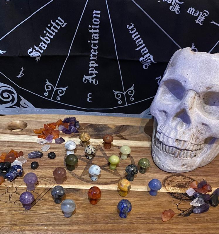 Assorted Mini Crystal Mushroom for Clarity and Luck and more white 2