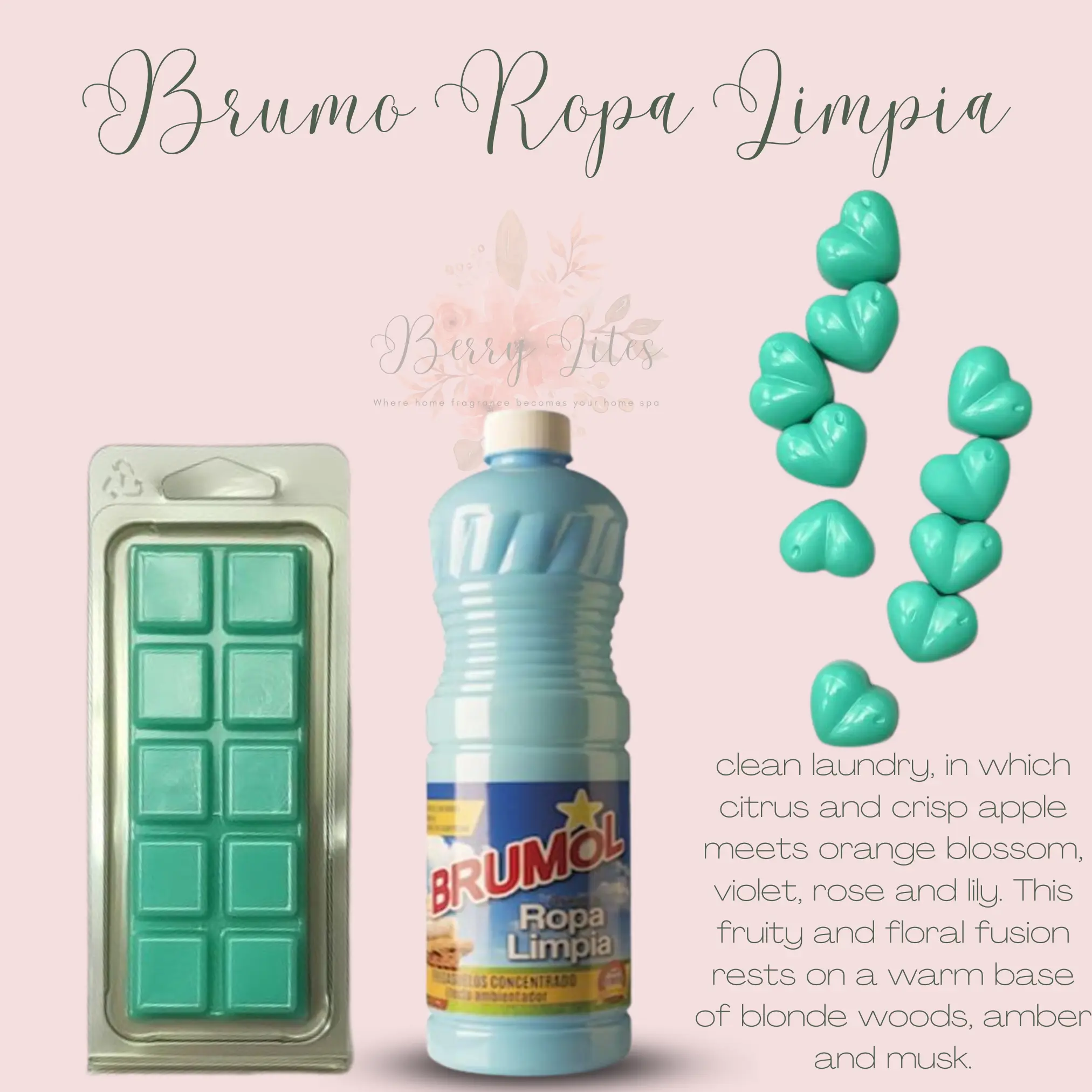 Brumo Ropa Limpia Melts, Spanish Cleaning scents, Luxury Wax Melts, Home Fragrance, Snap bar, Strong , handmade, cleaning range, berry lites Decoration