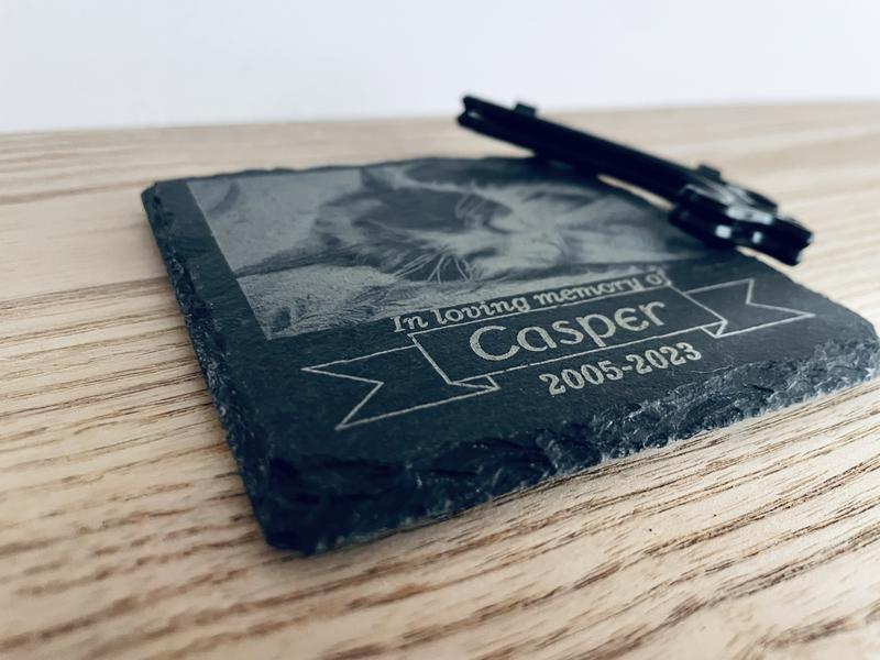 Product Introduction of Personalised Photo Stone Cat Dog Pet Memorial Memory Loss Present Gift Cat Loss 3