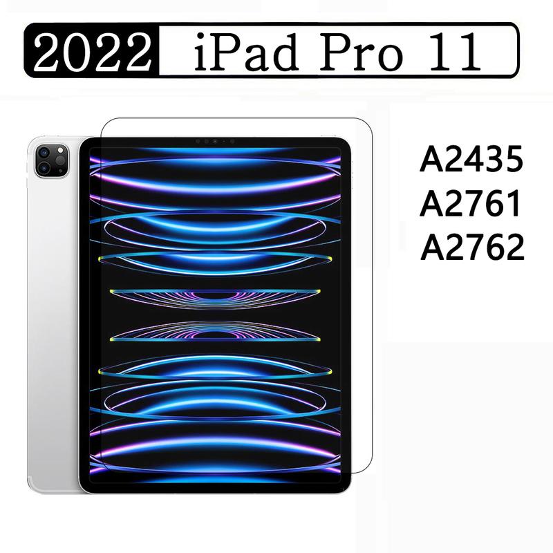 [2 Pack] Screen Protector for iPad Pro 11 4th Generation (2022 Release) - Tempered Glass Screen Protector Face ID Compatible/Scratch Resistant for Apple iPad Pro 11 (2022/2021/2020) 6