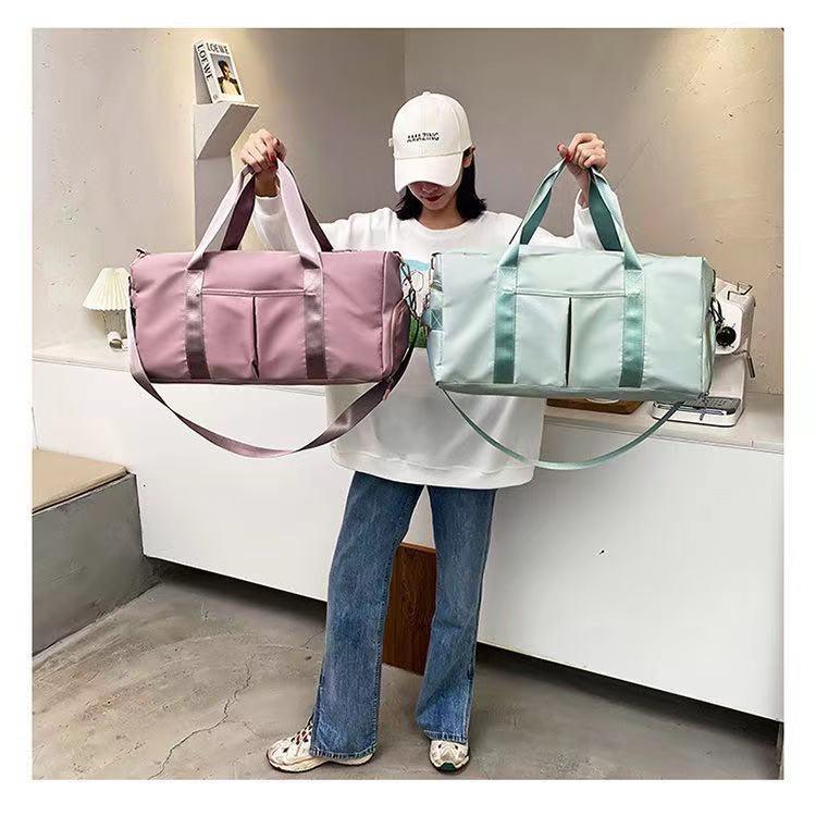 Sports fitness bag fashion leisure short travel bag dry wet separation ...