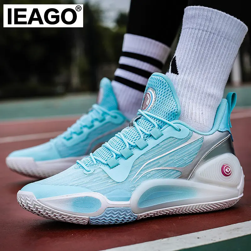 IEAGO Original Kevon Looney IEAGO Original High Spike Men's Basketball Flying Weave Sports Shoes Casual Running Outdoor Athletic Sneakers