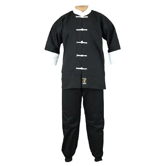 ADULTS KUNG FU SUIT - BLACK/WHITE